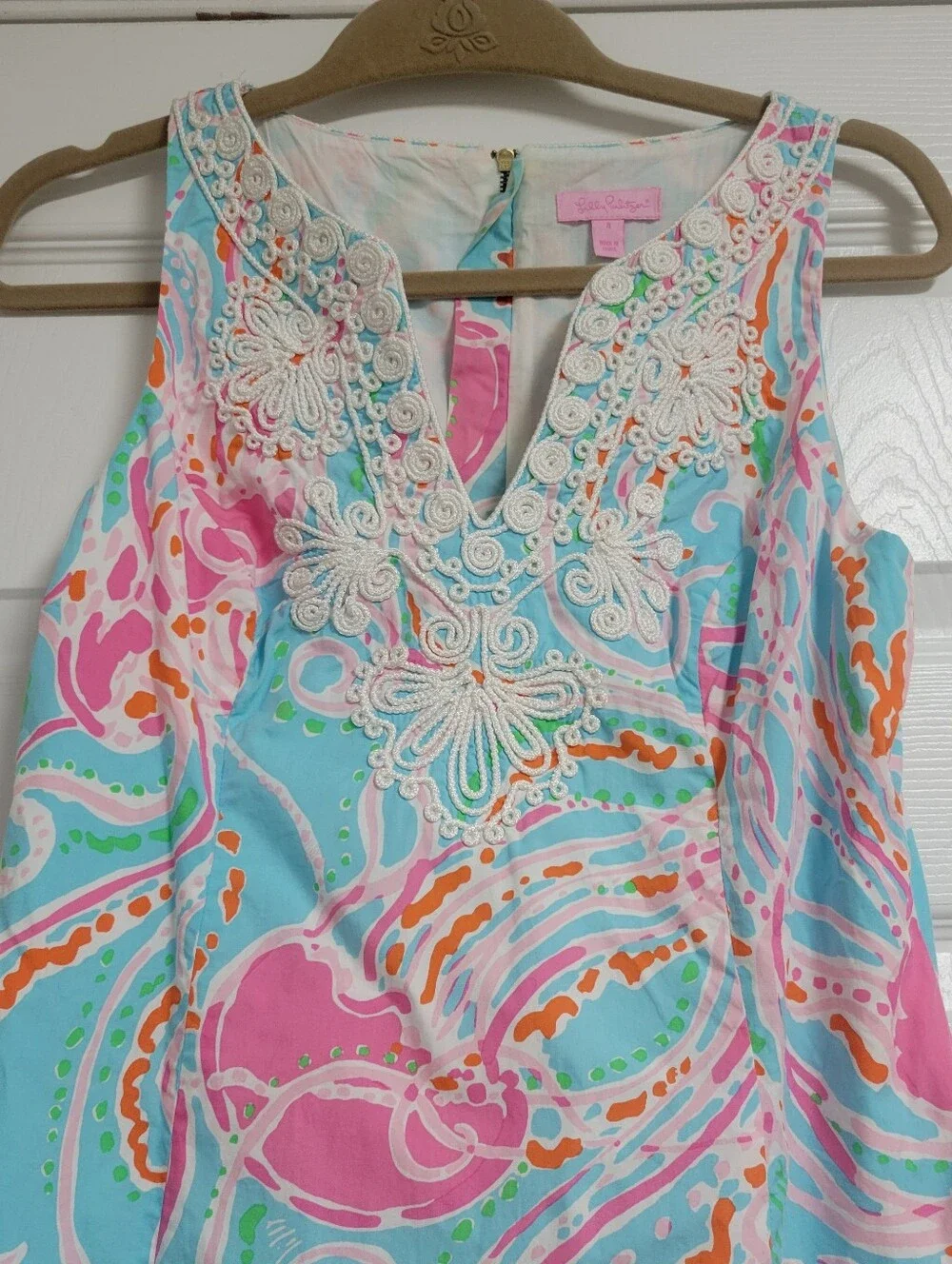 Lilly Pulitzer Jellies Be Jamming Gabby Shift Dress Size 4.